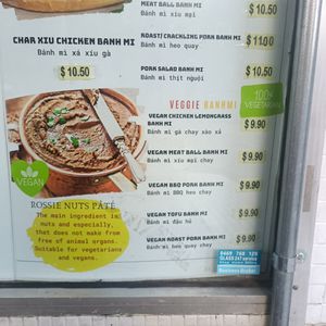 Vegan banh mi at Rossie Banhmi in Hawthorn