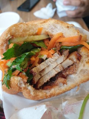 Tofu banh mi $8.50 at Rossie Banhmi in Hawthorn