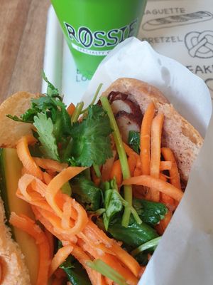 Tofu banh mi $8.50 at Rossie Banhmi in Hawthorn