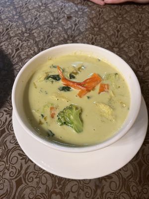 Vegetable Thai green curry   at Tonkow in Koh Lipe