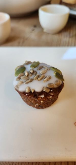 Mini carrot cake at Le Pain Quotidien - Walnut St in Philadelphia