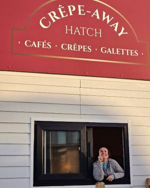 New hatch "crêpe-away" yo grab your favourite and go 😊 at Creperie Nathalie in Whitley Bay
