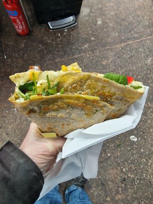 Beautiful galettes to go at Creperie Nathalie in Whitley Bay