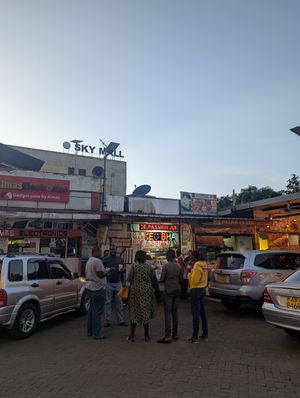 The restaurant at Original Maru Bhajia in Nairobi