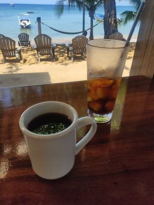 Coffees at Tranquilo Cafe in Corn Islands