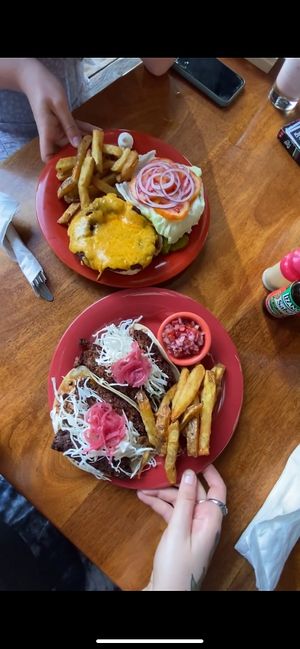 Only the tacos are vegan!!!   at Tranquilo Cafe in Corn Islands
