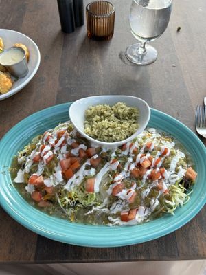Smothered tostada  at Cowboy Cantina in Rancho Mirage