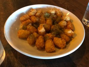 Green Chile Tater Tots at Cowboy Cantina in Rancho Mirage