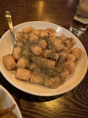 Green Chile Tater Tots at Cowboy Cantina in Rancho Mirage