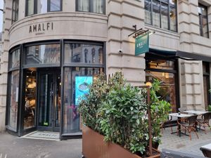 On the corner at Amalfi Ristorante in London