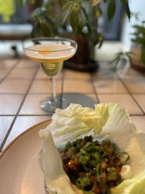 Lettuce cup  at Ruyi Modern Chinese in Melbourne