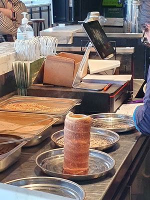 Piping chimney at Chimney Cakes Lady in North West London