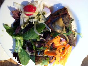 Seven Vegetable tofu Quiche at Le Pain Quotidien in Arlington