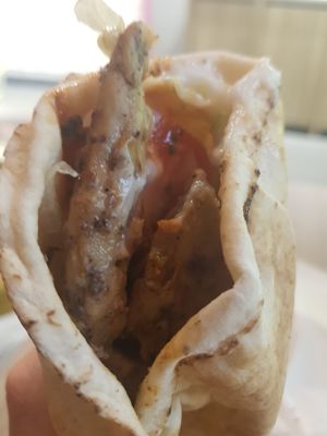 Vegan shawarma at HALA WALA in North West London