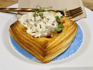 Margherita pizza  at British Patagonia in North London