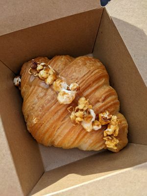 Popcorn croissant at British Patagonia in North London