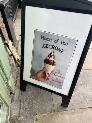 Logo  at British Patagonia in North London