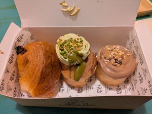 Mini pastries at British Patagonia in North London