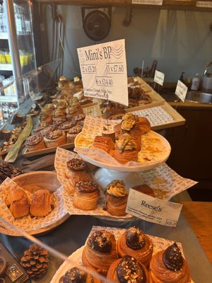 All vegan pastriess  at British Patagonia in North London