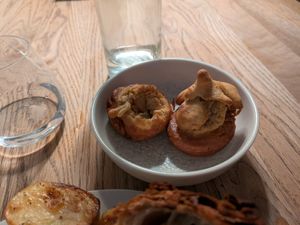 Sunday roast (Yorkshire puddings) at British Patagonia in North London