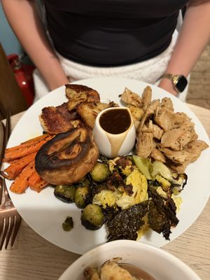 Roasted Chicken Pieces roast  at British Patagonia in North London