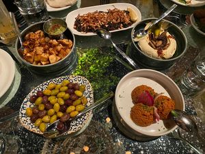 Various vegan dishes  at ilili in Washington