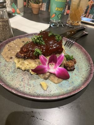 Lentils meatloaf  at Plantasia Eatery in Flagstaff