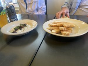 Whipped Feta & olives   at Plantasia Eatery in Flagstaff