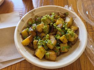 Large Spicy Potato Mezzes at Aladdin in Stowe