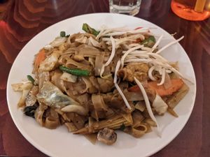 Pad kee mao at Sabai Sabai in Middlebury