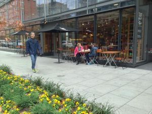 entrance at Le Pain Quotidien- 17th St in Washington