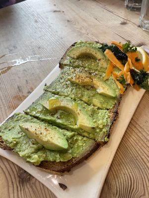 Avocado toast  at Le Pain Quotidien - F St in Washington