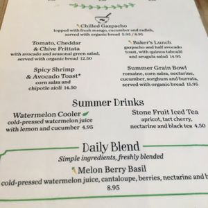 Summer Menu Additions at Le Pain Quotidien - F St in Washington