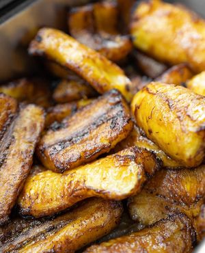 Fried Plantains ( fried in Veggie Oil) at Tru Jamaica Restaurant in Waco