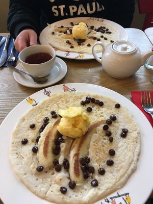 Banoffee pancake at The Pancake House in Bedford