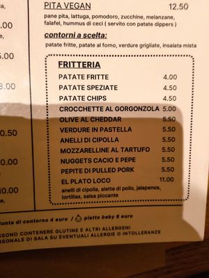 Pita e frittini at Birracrua in Vicenza