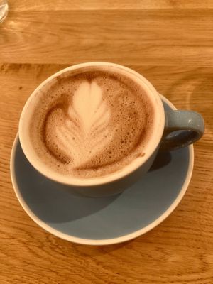 Oat hot chocolate  at Megan's in Welwyn Garden City