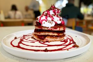 Pink Pancakes at Blumental in Berlin