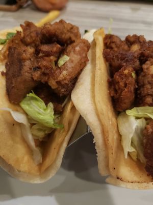 Such good vegan tacos! at Dock House in Chester