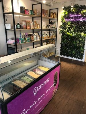ice cream and long life foods at Para Veganos in Santiago