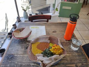 Veggie combo. All vegan at Desta in Oakland