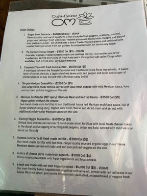  at Cafe-Bazar OM - temporarily closed in Monteverde