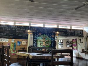 Inside  at Cafe-Bazar OM - temporarily closed in Monteverde