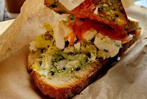 Hirtenkeesestulle von innen 😉 at Veganer Göing - Jakobistr in Hannover