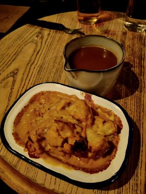 Smoky cauli cheese & gravy. at LD's Kitchen - The Black Heart in North West London
