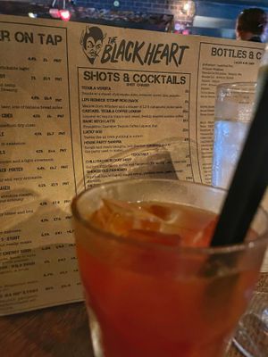 Chilli bacon Bloody Mary   at LD's Kitchen - The Black Heart in North West London