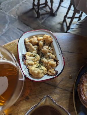 Truffle cauliflower at LD's Kitchen - The Black Heart in North West London
