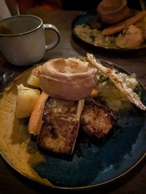 Tofu pork option at LD's Kitchen - The Black Heart in North West London