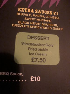 The imaginative dessert   at LD's Kitchen - The Black Heart in North West London