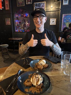 Deep-fried Oreo and ice cream the best we’ve ever had  at LD's Kitchen - The Black Heart in North West London